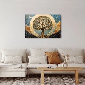 Kép – Életfa és spirálok (90x60 cm)