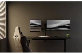 Állítható magasságú asztal LEVANO 140x60 cm fekete