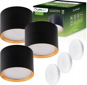 3x HalogĂ©n LĂĄmpatest Falra szerelhetĆ Spot Tuba Mennyezeti Led lĂĄmpa 8W GX53 3000K