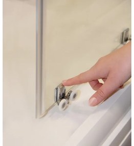 Ravak X1LM70C00Z1-BLIX SLIM négyrészes sarokzuhanykabin 90x90 cm fényes króm