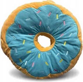 Donut Díszpárna Kék Öntettel 40 CM