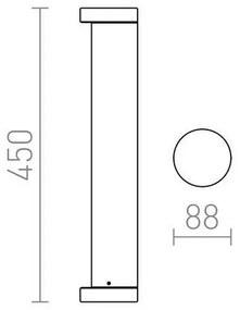 RED - Design Rendl - R11171 - LED Kültéri lámpa SONET LED/7W/230V IP54 antracit