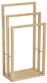 WENKO 25629100 - BAMBUSA törölközőtartó állvány 42,5x82 cm barna 25629100