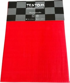 Pamut Lepedő Szatén 100% 200x220CM Világos Piros Gumi Nélkül