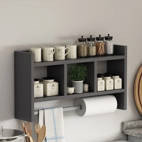 Fali polc Asya - Anthracite