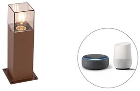 Okos álló kültéri lámpa rozsdabarna 30 cm, Wi-Fi-vel P45 - Denmark