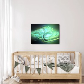 Zöld absztrakció kép (70x50 cm)
