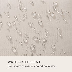 Blumfeldt Palermo, dupla hintaágy szabadon álló, acél keret, párna, tető, szürke