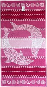 PANTELLERIA Strandtörölköző pink 165x90cm