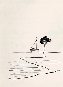 Poszter 13x18cm Tengerparti nyugalom