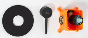 Zuhanyszett rejtett Rea Lugano black + box