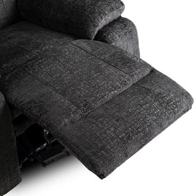 Modern Relaxfotel Vintage Fekete Bársony Kárpittal. ARTURO