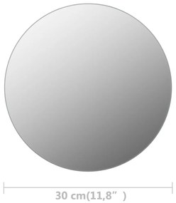 kör alakú keret nélküli üveg tükör 30 cm