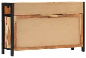 tömör akácfa tálalószekrény 120 x 35 x 75 cm
