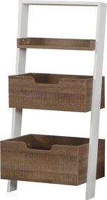 Low könyvespolc, sötét tölgy, 59 cm