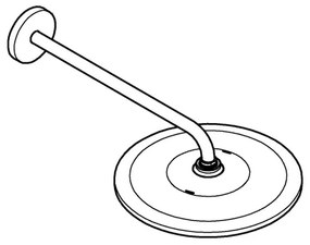 GROHE 26557000 - Fejzuhany-készlet RAINSHOWER 310 422 mm fényes króm