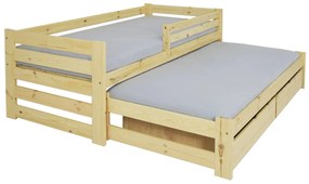 Wilsondo VERONIKA 7 gyerekágy 90x200 vendégággyal - natúr