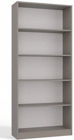 Faenza R80 polcos szekrény, könyvtartó, 80x182x30 cm, agyag színű