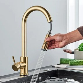 Rea Fresh, szabadon álló mosogató csaptelep, arany matt, REA-B9148