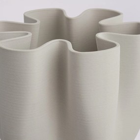 VISION 3D nyomtatott porcelán váza, fehér