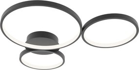 ITALUX SPL-20452-3-BK MAVER Modern LED Mennyezeti Lámpa Fekete LED IP20