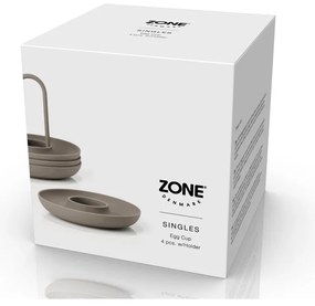 Fém lágytojás tartó szett 4 db-os Singles – Zone