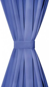 2 db kék sötétítőfüggöny fém függönykarikákkal 135 x 175 cm