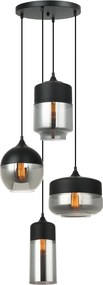 Italux Modern Függeszték Molina Fekete ITXMDM-4364/4 BK+SG
