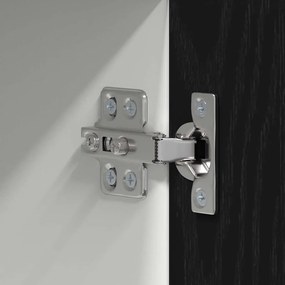 Függő szekrény Riga Fekete tölgy és fehér 50 x 31 x 100 cm