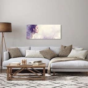 Levendulás nő képe (120x50 cm)