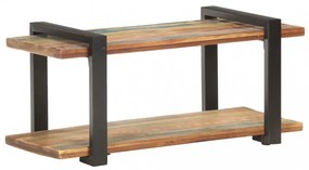 tömör újrahasznosított fa TV-szekrény 90 x 40 x 40 cm