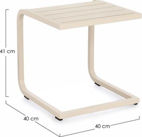 Alumínium kerti kisasztal 40x40 cm Taylor – Bizzotto