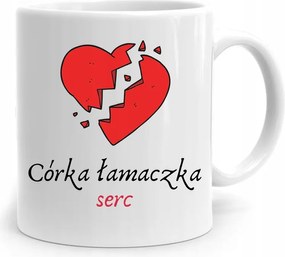 Bögre Ajándék Lányának Lánya Szívtörő! fényképes nyomattal