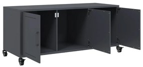 antracitszürke acél TV-szekrény 100,5 x 39 x 43,5 cm