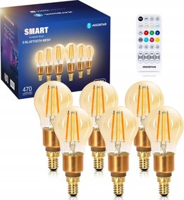 Intelligens izzó E14 G45 4,5W 470LM 2700K-6500K Bluetooth Mesh 6db