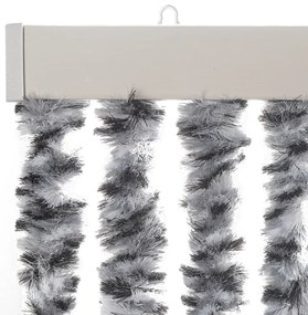 szürke és fekete és fehér zsenília rovarfüggöny 100 x 200 cm
