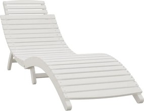 vidaXL fehér tömör akácfa napágy 184 x 55 x 64 cm
