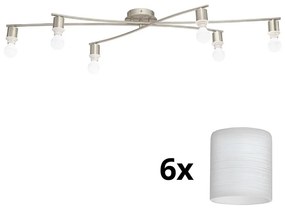 Eglo Eglo - LED Mennyezeti lámpa MY CHOICE 6xE14/4W/230V  króm/fehér EG31115G