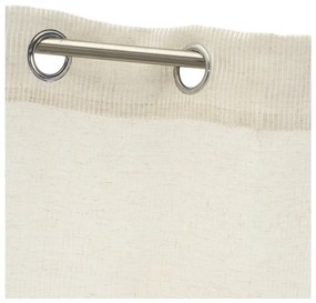 Bézs lenkeverék fényáteresztő függöny 140x260 cm Fifties – Casa Selección