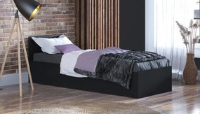 SPART1 90×200 cm-es ágy matraccal és tárolóhellyel Sonoma