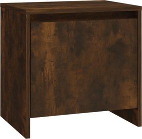 vidaXL füstös tölgy színű szerelt fa éjjeliszekrény 45x34x44 cm