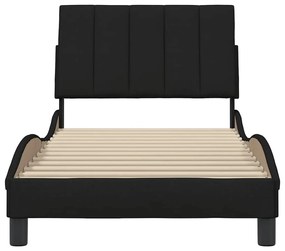 ágykeret matrac nélkül Hanko fekete 90x190 cm szövet