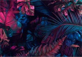 Fotótapéta Neon pálmafák Monstera Páfrányok a nappaliba 350x250 +ragasztó