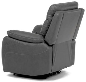 Szürke Vintage Szövet Elektromos Vezeték Nélküli Relax Fotel. TV-4094 GREY3