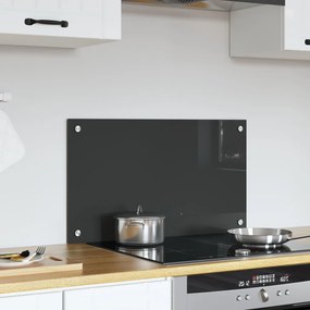 Konyhai Háttérpanelek Sötétszürke 70x40x0,6 cm Edzett Üveg