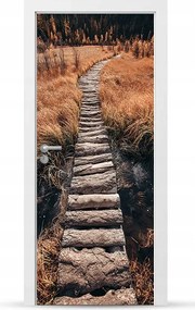 Furnér Kültéri Ajtó matrica Bútor öntapadós Könnyű Ragasztás