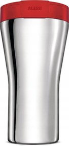 Alessi Caffa Acél termo bögre 400 ml Piros