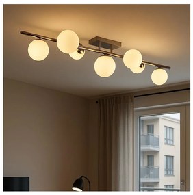 Brilagi - LED Felületre szerelhető csillár MILLA 7xG9/3W/230V fényezett króm/fehér