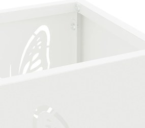 Esernyőtartó Fehér Fém Közepes Dekoratív mintákkal