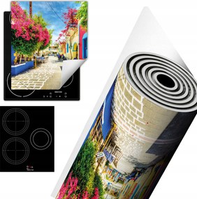 Tűzhelyvédő Szőnyeg Asztali Dekoráció 45x52 színes város